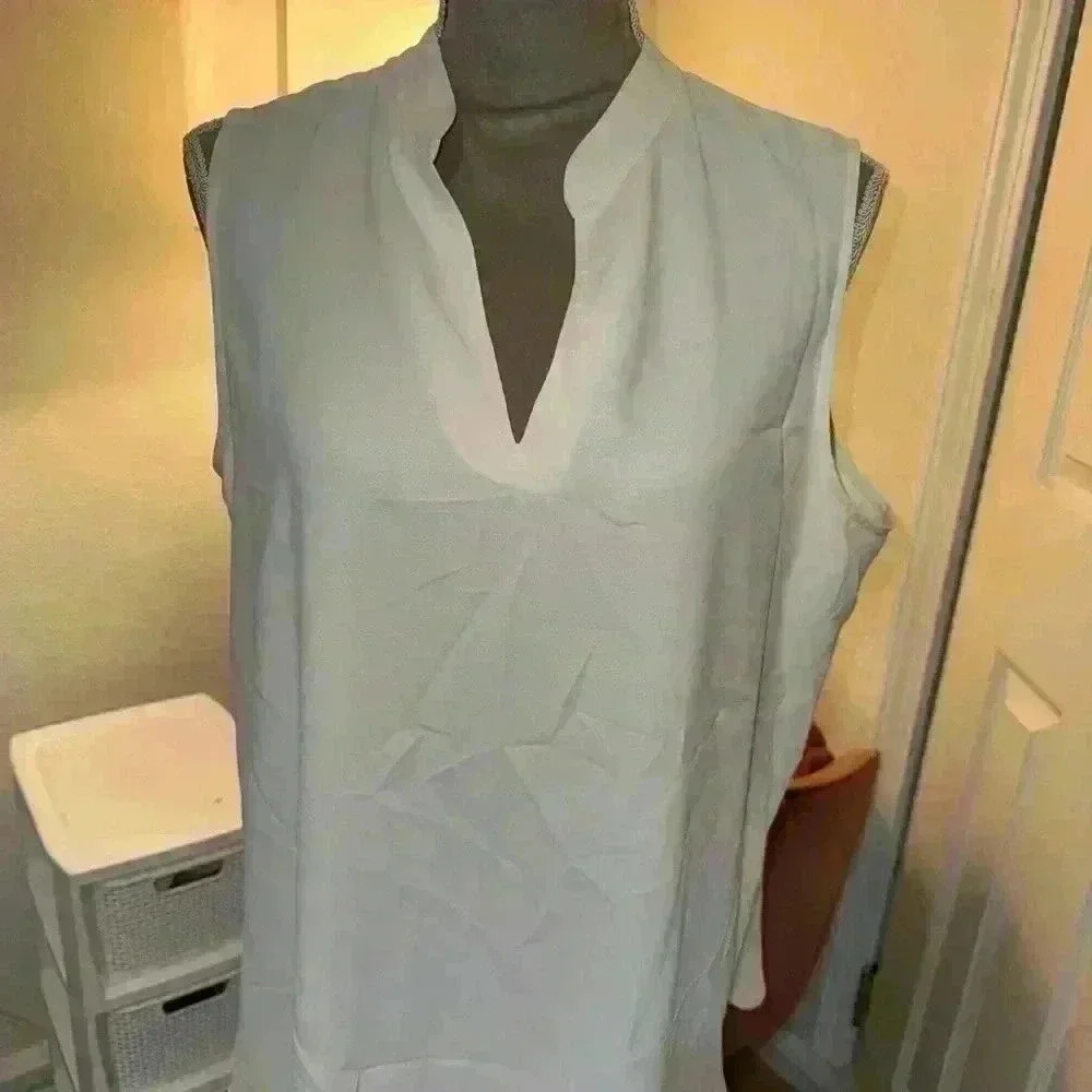 Anne Klein business blouse cream color, size L